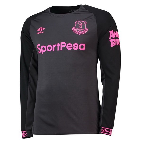 Camiseta Everton 2ª Ml 2018-2019 Negro